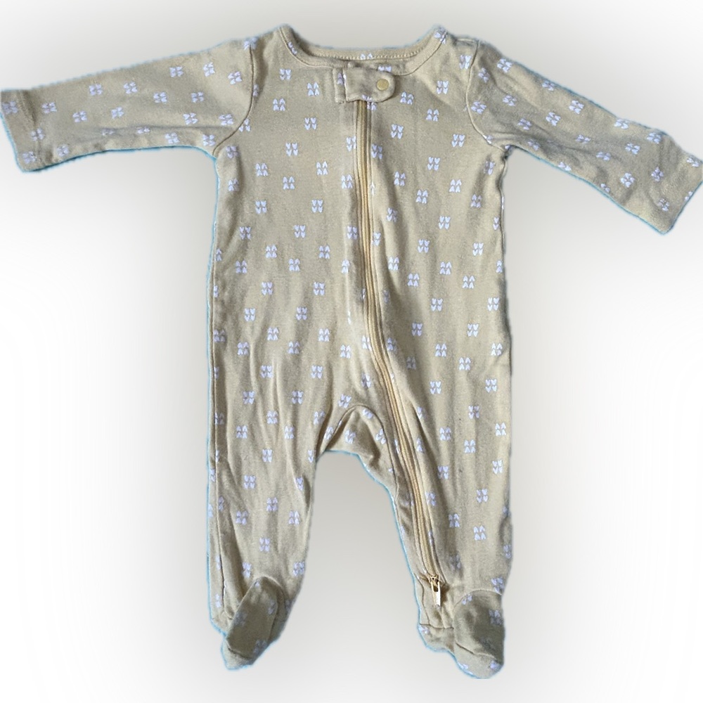 Carter’s Yellow Footie Onesie Zippered Sleeper 3 Months